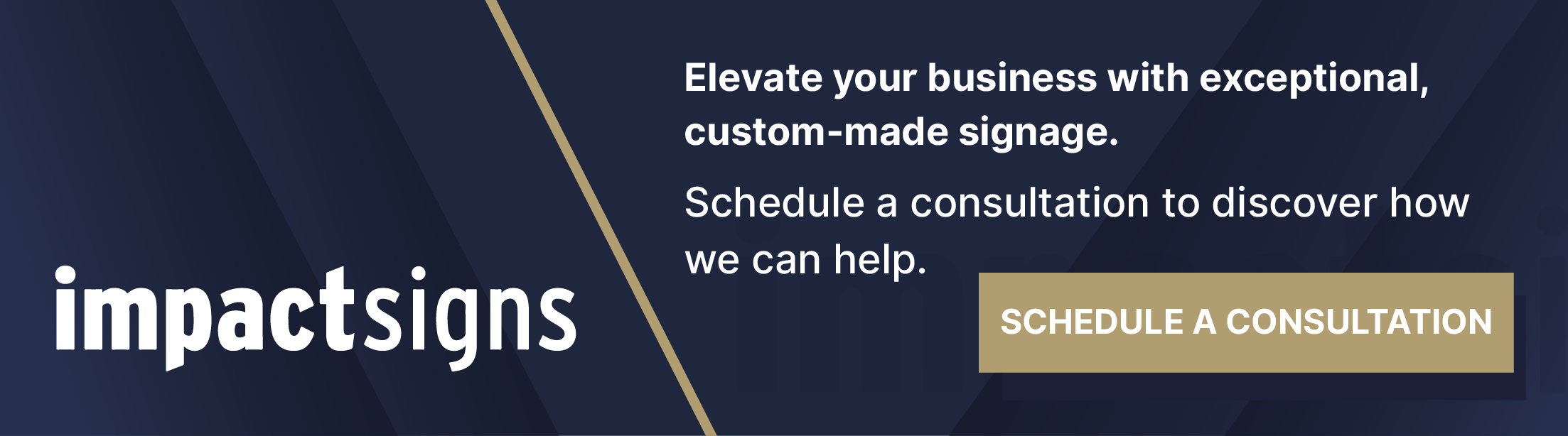 Impact Signs schedule a consultation