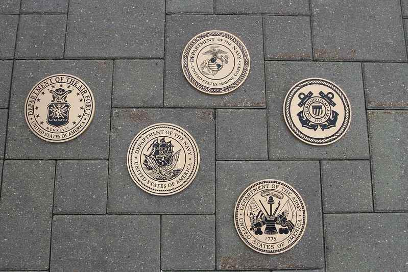 Military seals created using the bronze etching process 